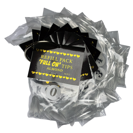 Full On Tips Refills - Almond